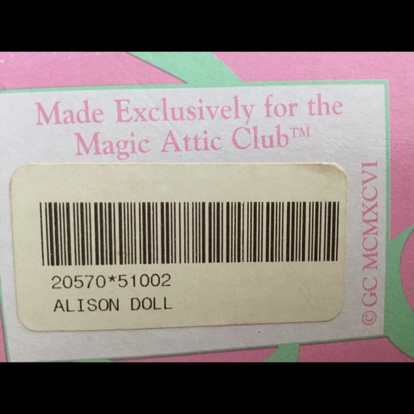 ⚜️  MAGIC ATTIC ALISON DOLL w 🗝 & BOOK 📚 1996 - Picture 10 of 16
